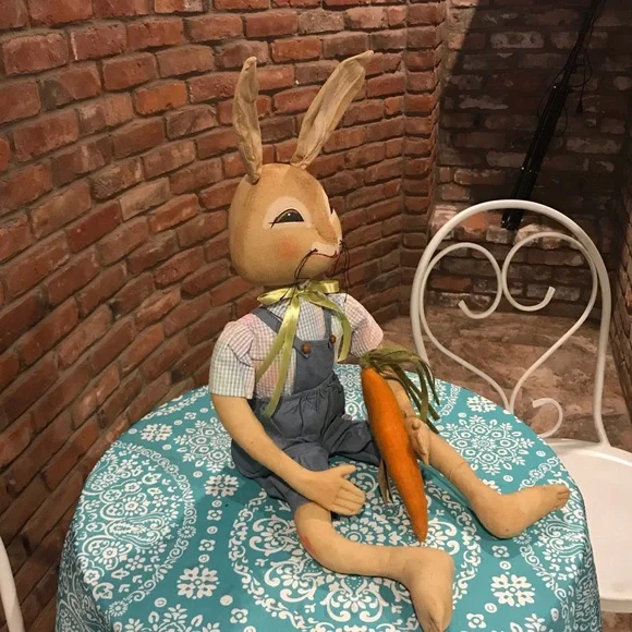 NWT Joe Spencer Gathered Traditions 28” Pascal Easter Bunny